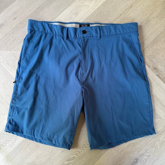 Onia Blue All Day Short 4 Day Stretch Tech Golf Shorts Men's Size 40 - Picture 1 of 8
